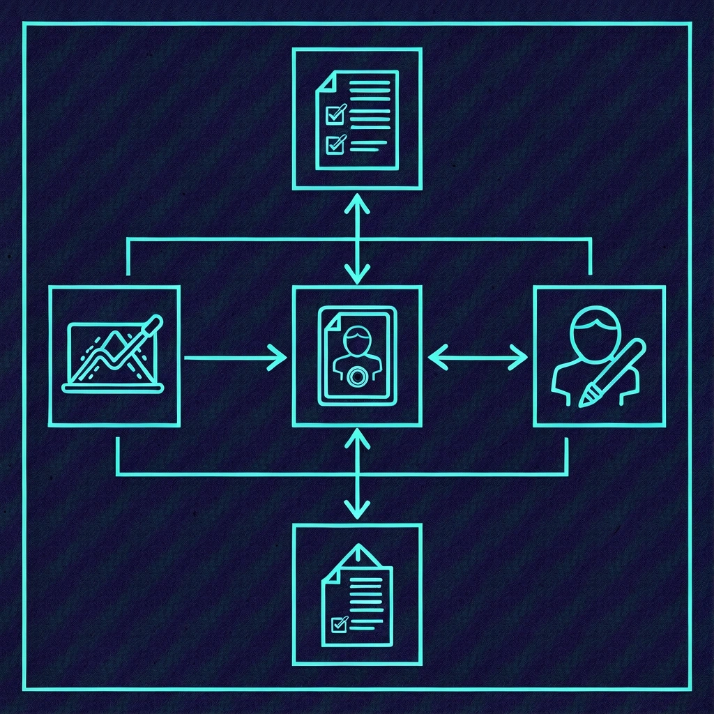 Editorial process flow diagram